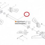 Вал центральный бункера KCP