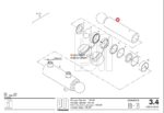 Шток шиберного гидроцилиндра 160-60 мм Putzmeister — изображение 2