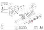 Манжеты штока подающего гидроцилиндра 1400-110/63 Putzmeister — изображение 3