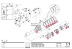 Ремкомплект подающего гидроцилиндра 1400-110/63 мм Putzmeister — изображение 2