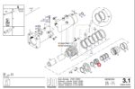 Манжеты штока подающего гидроцилиндра 2100-130/80 мм Putzmeister — изображение 2