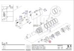 Фланец штока подающего гидроцилиндра 2100-130/80 Putzmeister — изображение 2