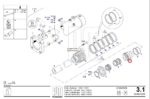 Направляющая втулка подающего гидроцилиндра 1400-110/63 Putzmeister — изображение 2