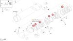 Ремкомплект стрелового гидроцилиндра 200/125 мм Putzmeister — изображение 2