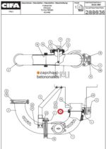 Замок 8,5"/180 мм откидного колена Cifa — изображение 2