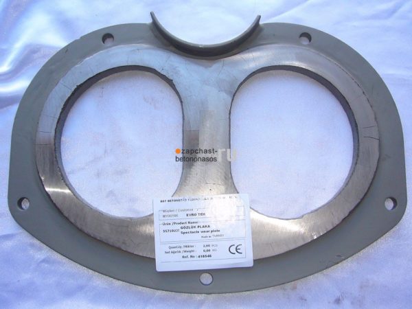 Плита шиберная 180–160 DURO22 Putzmeister 1005