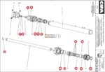 Ремкомплект подающего гидроцилиндра 120X80X2000 Cifa — изображение 2