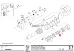 Кольцо скольжения штока гидроцилиндра Putzmeister — изображение 2