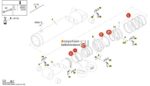 Ремкомплект стрелового гидроцилиндра 1016-225/125 мм Putzmeister — изображение 2