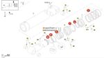 Ремкомплект стрелового гидроцилиндра 225/140мм Putzmeister — изображение 2