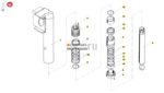 Ремкомплект гидроцилиндра 140/120 аутригера Putzmeister — изображение 2