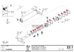 Ремкомплект стрелового гидроцилиндра 1133-250/150 Putzmeister — изображение 2