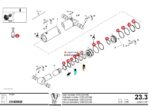 Ремкомплект стрелового гидроцилиндра 1500-225/140 Putzmeister — изображение 2